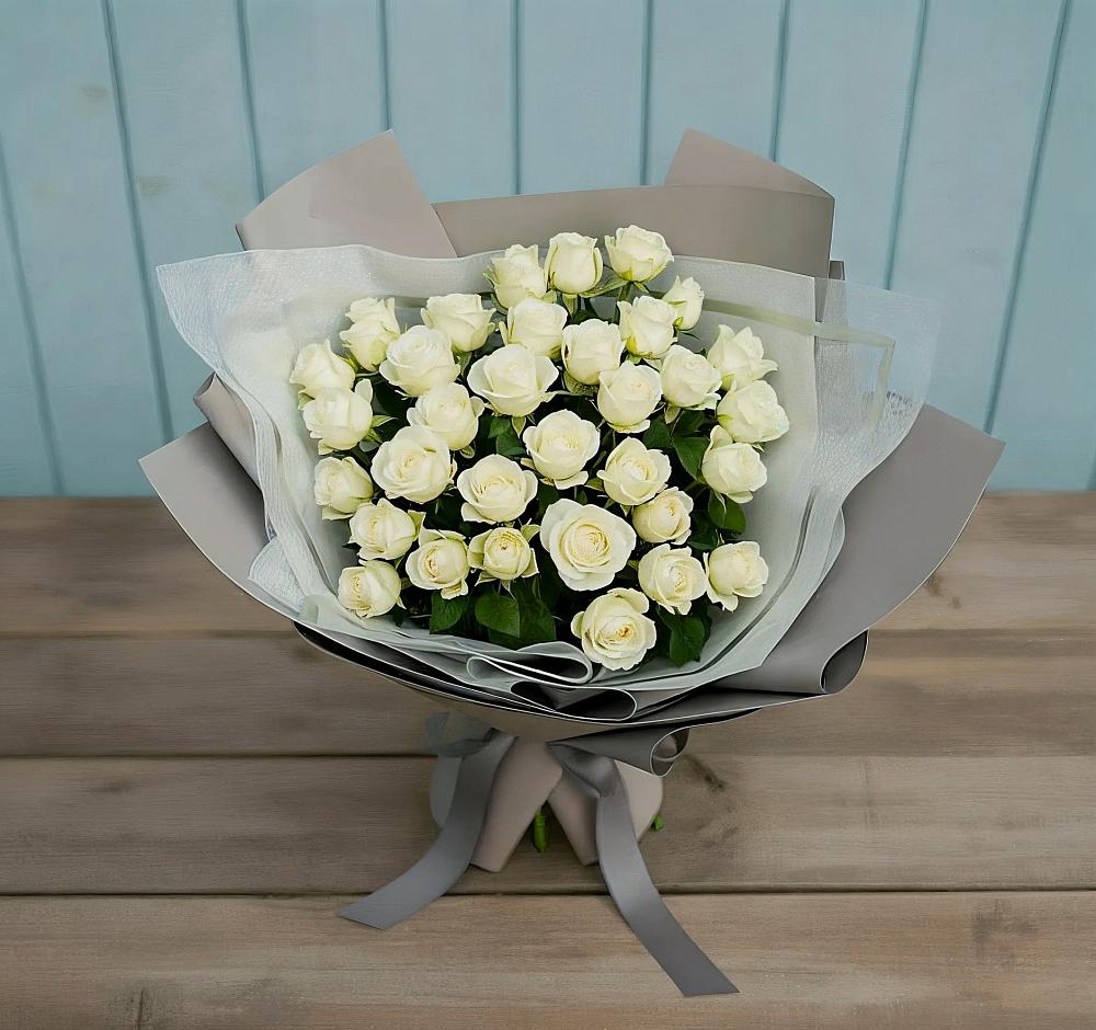 Букет Белоснежная нежность в Петропавловке Республики Бурятия