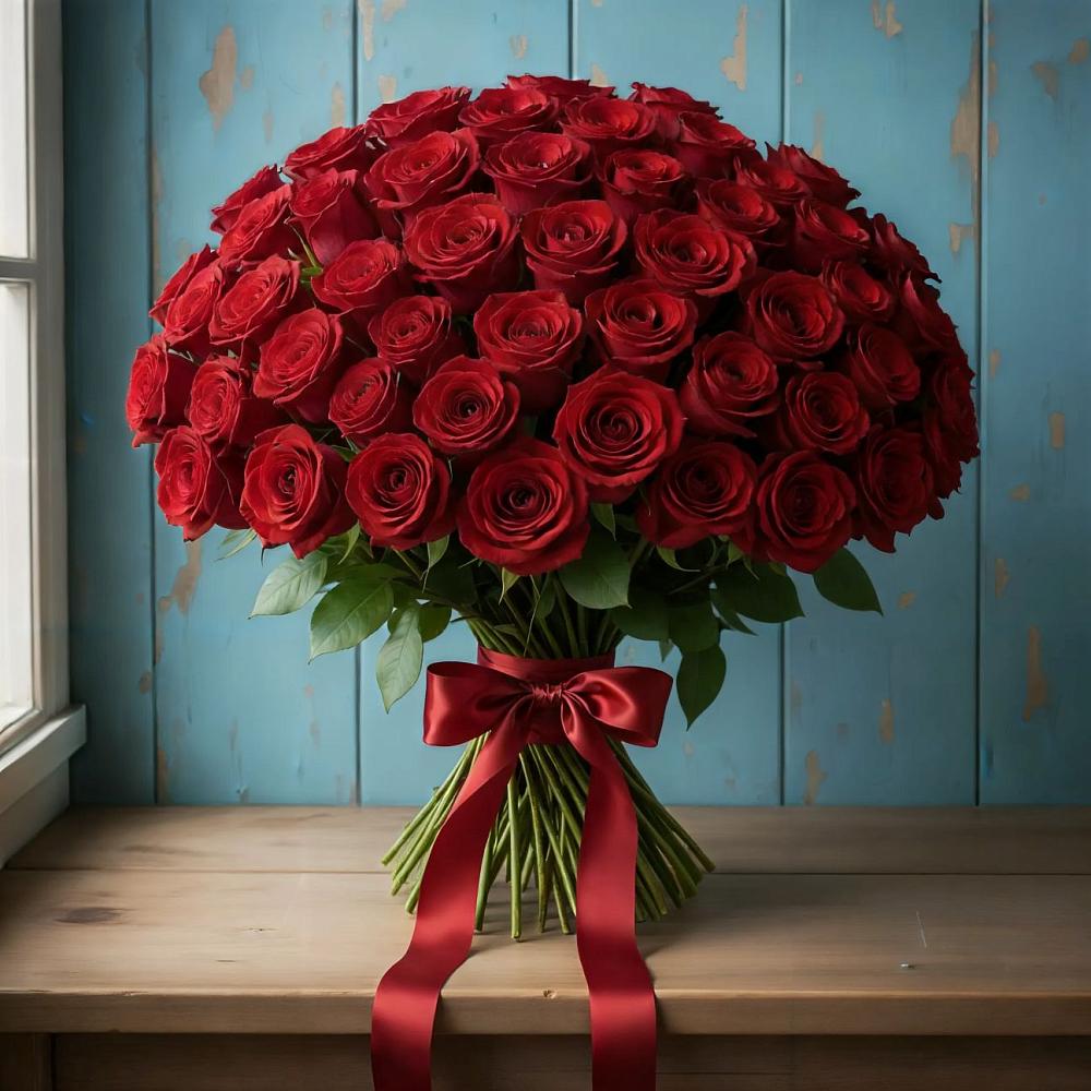 Букет Красные розы Блэк Меджик в Петропавловке Республики Бурятия