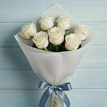 Букет 7 Белых роз Эдлесс Лав в Петропавловке Республики Бурятия
