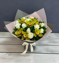 Букет цветов из:  Орхидеи и Розы в Петропавловке Республики Бурятия