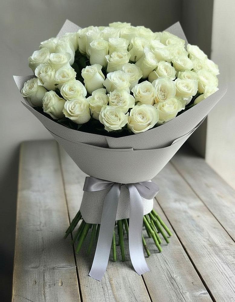 Букет 35 Белых роз в Петропавловке Республики Бурятия