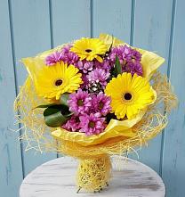 Букет цветов из:  Хризантемы и Герберы в Петропавловке Республики Бурятия