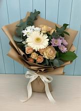 Букет цветов из:  Герберы и Хризантемы в Петропавловке Республики Бурятия