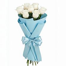 Букет 7 белых роз Проуд #REPLACE_PRED# Петропавловке Республики Бурятия