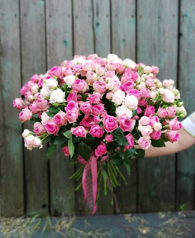 Букет Розовые кустовые розы Натали и Лав Лидия в Петропавловке Республики Бурятия