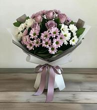 Букет цветов из:  Хризантемы и Розы в Петропавловке Республики Бурятия