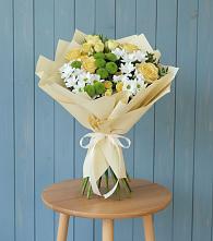 Букет цветов из:  Хризантемы и Розы в Петропавловке Республики Бурятия