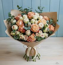 Букет цветов из:  Альстромерии и Розы #REPLACE_PRED# Петропавловке Республики Бурятия